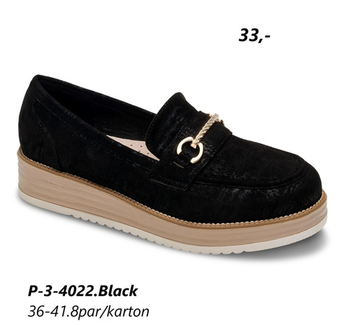 Półbuty damskie 3-4022.BLACK (36/41,8par)