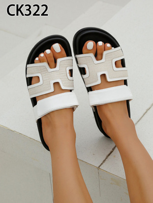 Klapki damskie CK322.WHITE (36/41,12par)