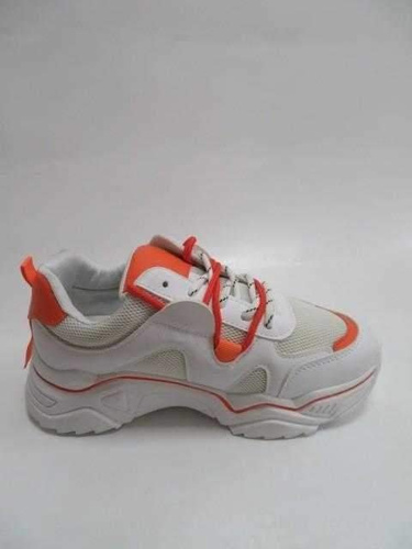 Buty sportowe damskie 7AB1234-6.WHITE/ORANGE (36/40,8par)