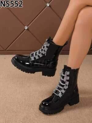 Botki damskie ocieplane NS552.BLACK (36/41,12par)