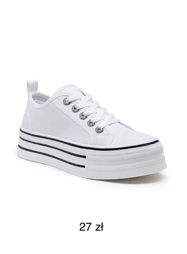 Buty sportowe damskie K1738.WHITE (36/41,12par)
