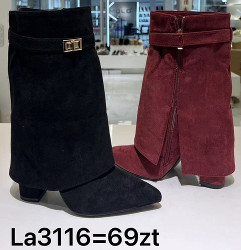 Kozaki damskie LA3116.KOLORDOWYBORU (36/41,12par)