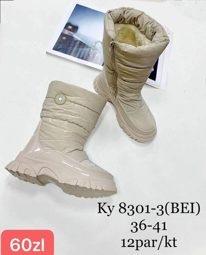 Botki damskie 7AKY8301-3.BEIGE (36/41,12par)