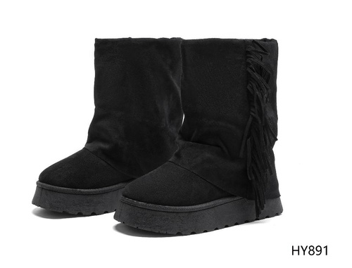 Botki damskie HY891.BLACK ocieplane (36/41,12par)