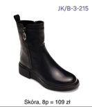Botki damskie  7AB-3-215.BLACK   (36/41,8par)