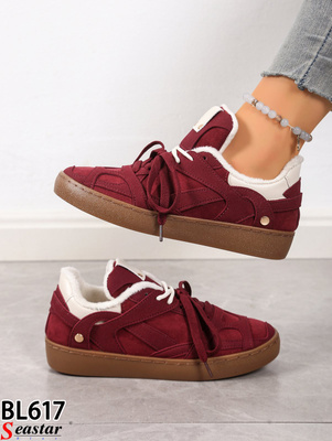 Buty sportowe damskie BL617.BURGUND (36/41,12par)