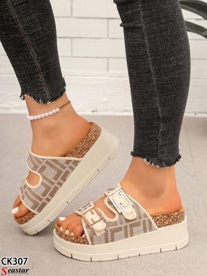 Klapki damskie CK307.BEIGE (36/41,12par)