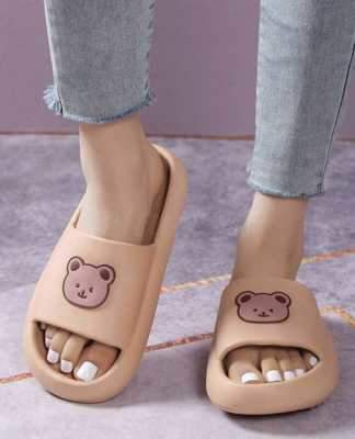 Klapki damskie 7ABG130.KHAKI (36/41,12par)