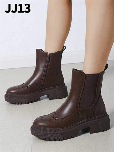 Botki damskie 7AJJ13.BROWN Ocieplany (36/41,12par)