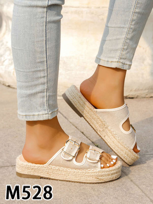 Klapki damskie M528.BEIGE (36/41,12par)