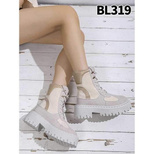 Botki damskie 7ABL319.BEIGE Ocieplany (36/41,12par)