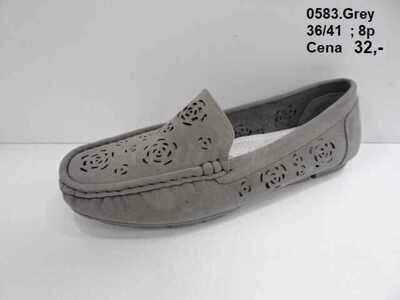 Mokasyny damskie 7A0583.GREY (36/41,8par)