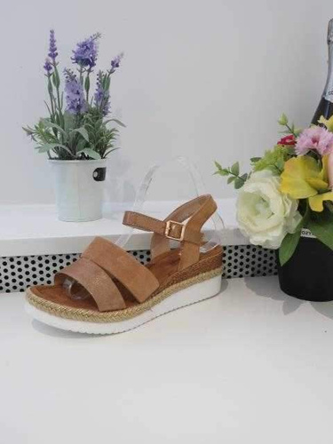 Sandały damskie 7AE6176.CAMEL (36/41,12par)