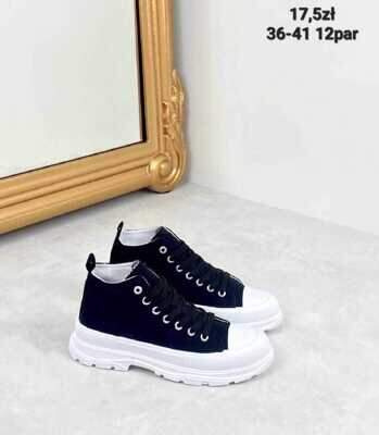 Trampki damskie 7AG-19.BLACK (36/41,12par)