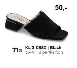 Klapki damskie  7AKL-3-0680.BLACK (36/41,8par)