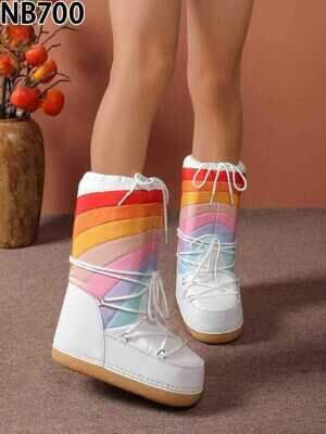 Botki damskie NB700.WHITE ocieplane (36/41,12par)