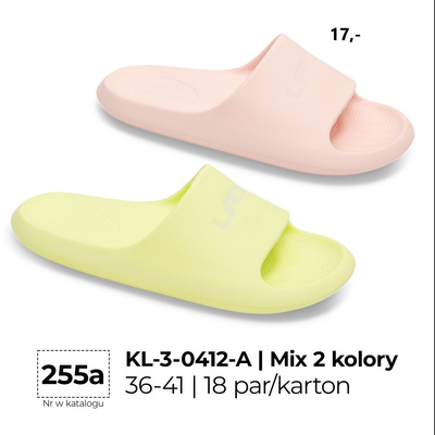 Klapki damskie 3-0412A.MIX (36/41,18par)