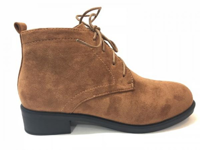 Botki damskie RM01-10.CAMEL Ocieplane (36/41,8par)