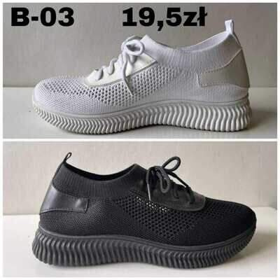 Buty sportowe damskie 7AB-03.KOLORDOWYBORU (36/41,12par)