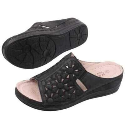 Klapki damskie DE203-5.BLACK (36/41,12par)