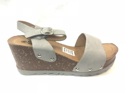 Sandały damskie D500H-6.GREY (36/41,8par)