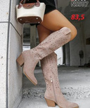 Kozaki damskie 7ANS597.KHAKI (36/41,8par)