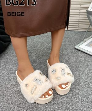 Klapki damskie 7ABG213.BEIGE (36/41,12par)