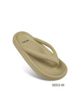 Klapki damskie 7ADZ212-63.KHAKI (36/41,12par)
