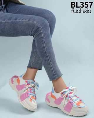Buty sportowe damskie BL357.FUSHIA (36/41,12par)