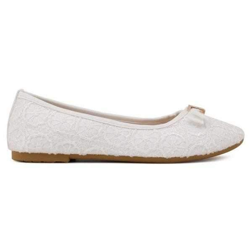 Balerinki dziewczęce 5AF53MC-1.WHITE (31/36,12par)