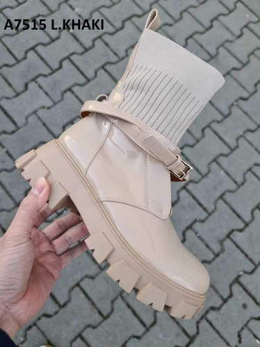 Botki damskie nieocieplane 7AA7515-39.L.KHAKI (36/41,12par)