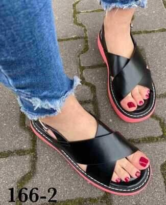 Sandały damskie 7A166-2.FUSHIA (36/41,12par)