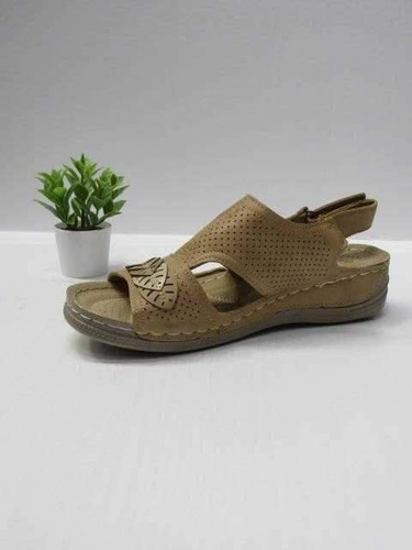 Sandały damskie 7A92074-10.KHAKI (36/42,12par)