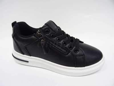 Buty sportowe damskie 7A3704-2.BLACK/WHITE (36/41,12par)