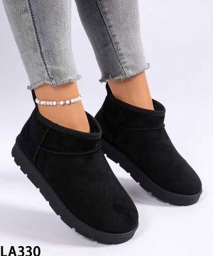 Botki damskie ocieplane LA330.BLACK (36/41,12par)