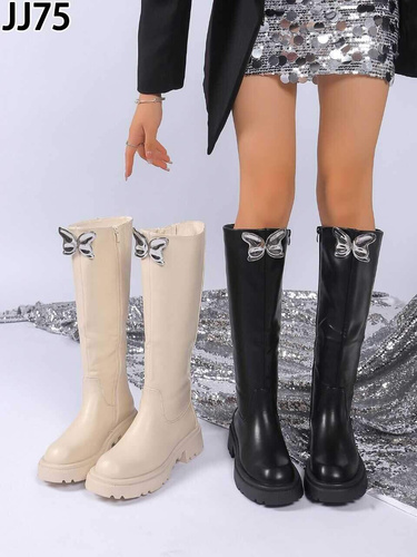 Kozaki damskie JJ75.BEIGE (36/41,12par)