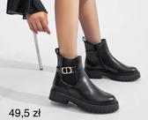 Botki damskie BM217.BLACK Ocieplane (36/41,12par)