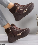 Botki damskie ocieplane  7ANB782.BROWN  (36/41,12par)