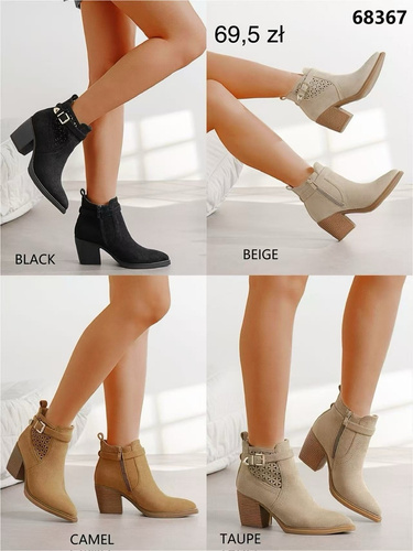 Botki damskie 68367.KOLORDOWYBORU (36/41,12par)