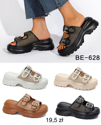 Klapki damskie BE-628.KOLORDOWYBORU (36/41,12par)