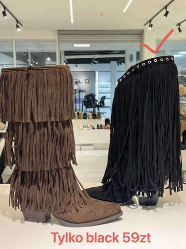 Kozaki damskie 2533.BLACK (36/41,12par)