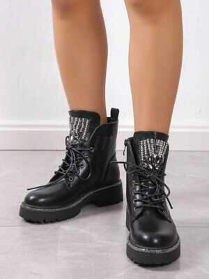 Botki damskie ocieplane 7ANC1310.BLACK (36/41,12par)