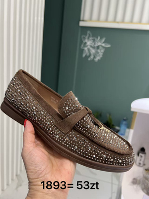 Mokasyny damskie 7A1893.BROWN (36/41,12par)