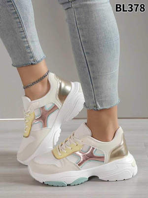 Buty sportowe damskie 7ABL378.GOLD (36/41,12par)