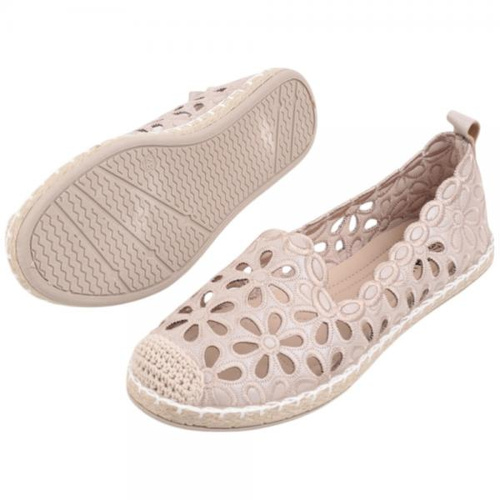 Balerinki damskie F112-12.BEIGE (36/41,12par)