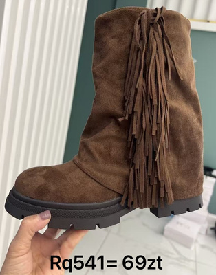 Botki damskie ocieplane RQ541.BROWN (36/41,12par)