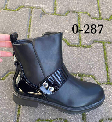 Botki damskie   7A0-287.BLACK  Ocieplany (36/41,12par)