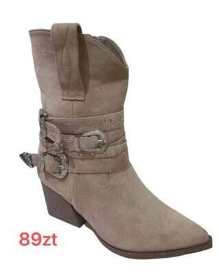 Botki damskie 7A168-561.BEIGE (36/41,12par)