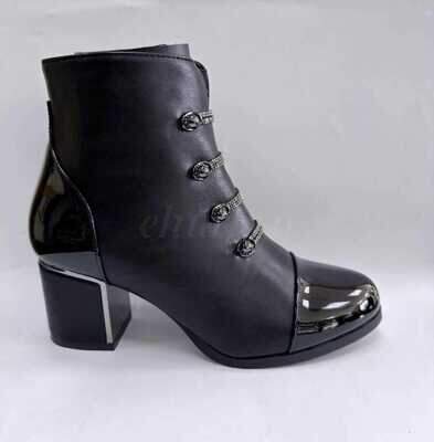 Botki damskie 7A2A782-1PU.BLACK (36/41,12par)