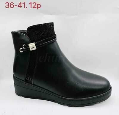 Botki damskie 7AA607-1.BLACK (36/41,12par)